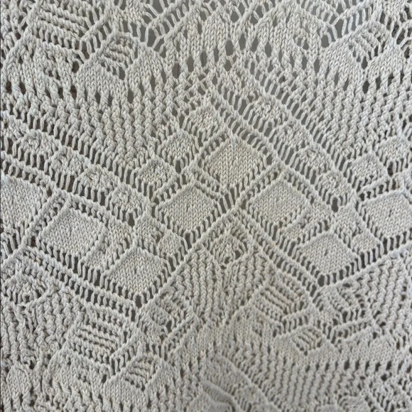 JM Collection Textured Beige knit  Cardigan - Picture 5 of 7